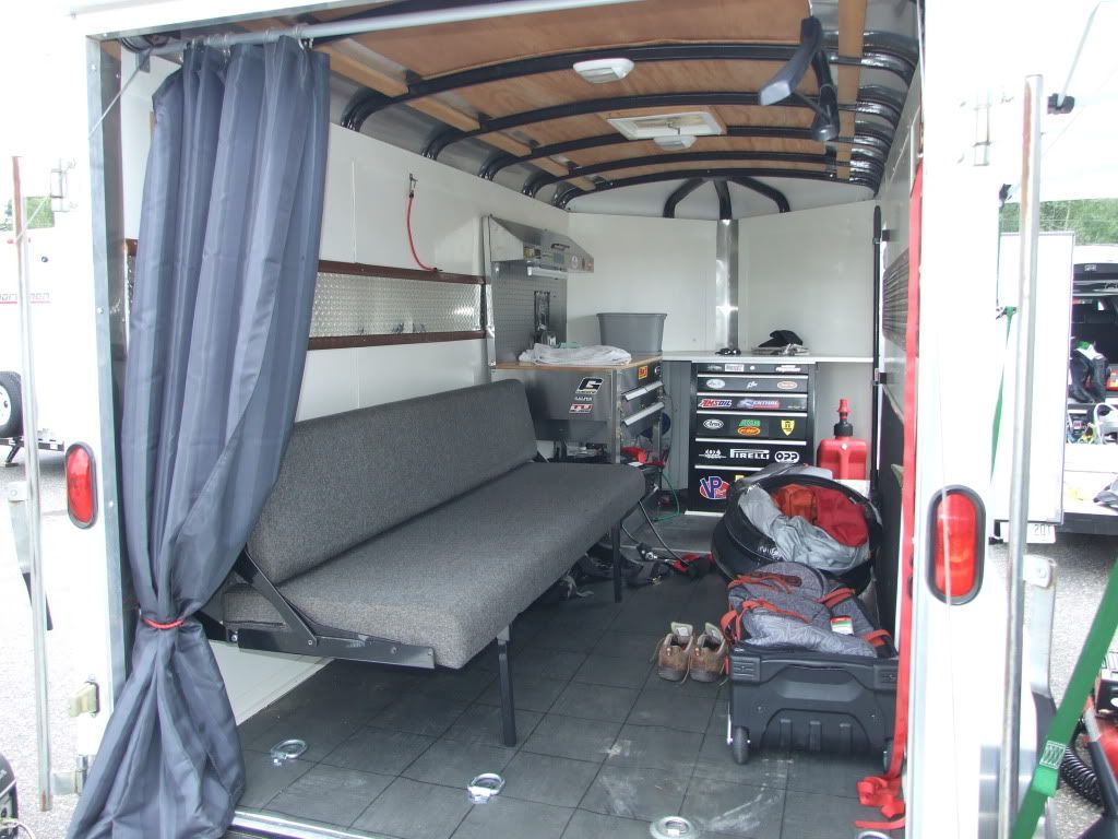 Enclosed trailer setup